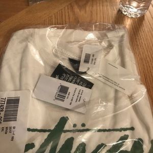 WHITE STUSSY VINTAGE T-SHIRT SIZE XXL